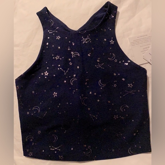 Women's Blue Patterned Top - Picture 3 of 6